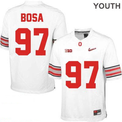 Ohio State Buckeyes Youth Joey Bosa #97 White Authentic Nike Diamond Quest Playoff College NCAA Stitched Football Jersey KK19M86BU